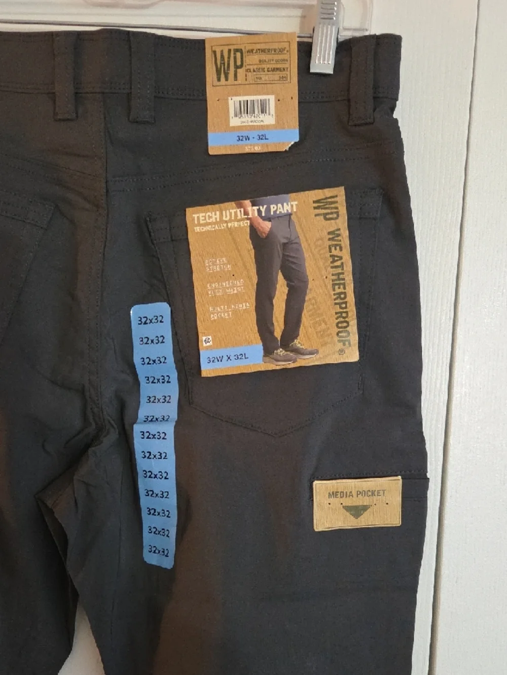Weatherproof Men's Chinos - Charcoal